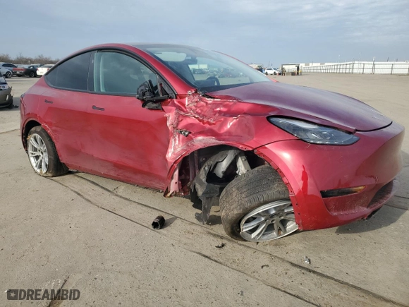 2024 Tesla Model Y Long Range with VIN 7SAYGAEE8RF081789, listed as a Copart auction lot 87361764 with 11,690 mi miles and Salvage Title. Bid and sale history available at carsss.com. Image 4.