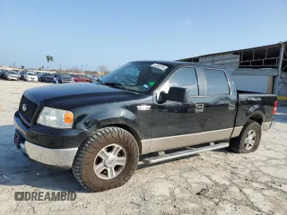 2005 Ford F-150 XLT with VIN 1FTRW12W05FB45525, listed as a Copart auction lot 44358295 with 128,436 mi miles and Salvage Title. Bid and sale history available at carsss.com. Image 1.