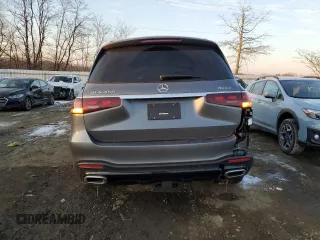 2025 Mercedes-Benz GLS with VIN 4JGFF5KE5SB296098, listed as a Copart auction lot 41367045 with 2,628 mi miles and Salvage Title. Bid and sale history available at carsss.com. Image 6.