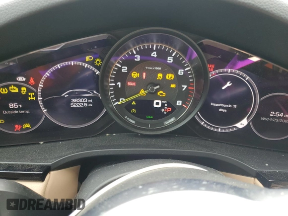 2021 Porsche Cayenne E-Hybrid Hybrid z VIN WP1AE2AY1MDA24696, wystawiony jako Copart lot #54376945 z przebiegiem 36 303 mil mil oraz Szkoda całkowita • Salvage title. Historia ofert i sprzedaży dostępna na DreamBid. Obrazek 9.