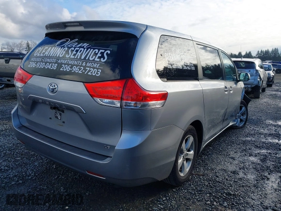 2012 Toyota Sienna with VIN 5TDKA3DC6CS015762, listed as a IAAI auction lot 41529216 with 219,136 mi miles and . Bid and sale history available at DreamBid. Image 4.