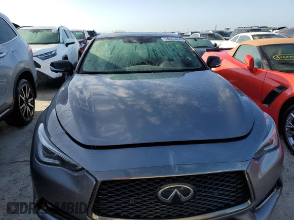 2020 Infiniti Q60 Luxe with VIN JN1EV7EK4LM340553, listed as a Copart auction lot 74669424 with Not Provided miles and Non Repairable. Bid and sale history available at carsss.com. Image 5.