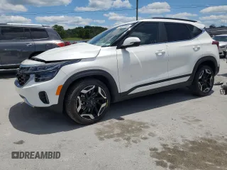 2024 Kia Seltos SX with VIN KNDETCA75R7576715, listed as a Copart auction lot 58393465 with Not provided miles and Salvage title. Bid and sale history available at DreamBid. Image 1.