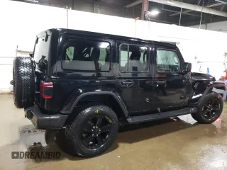 2021 Jeep Wrangler Unlimited Sahara Altitude с VIN 1C4HJXEN3MW796808, выставлен на аукционе Copart как лот 88975515 с пробегом 25 824 миль миль и Списание • Salvage title. История ставок и продаж доступна на DreamBid. Изображение 3.