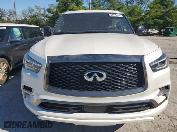 2024 Infiniti QX80 SENSORY with VIN JN8AZ2BE6R9330964, listed as a Copart auction lot 73728104 with 5,123 mi miles and Salvage Title. Bid and sale history available at carsss.com. Image 5.