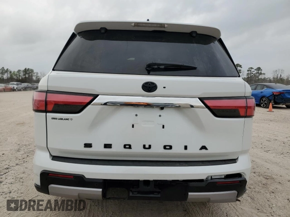 2024 Toyota Sequoia SR5 with VIN 7SVAAAAA5RX003159, listed as a Copart auction lot 45569285 with 17,581 mi miles and Salvage Title. Bid and sale history available at carsss.com. Image 6.