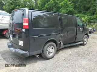 2015 Chevrolet Express Passenger LS with VIN 1GAWGPFG0F1141701, listed as a Copart auction lot 62818685 with 63,219 mi miles and Salvage title. Bid and sale history available at DreamBid. Image 3.
