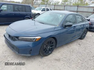 2025 Honda Civic Sport z VIN 2HGFE2F56SH549101, wystawiony jako IAAI lot #42032706 z przebiegiem 12 820 mil mil oraz . Historia ofert i sprzedaży dostępna na DreamBid. Obrazek 2.