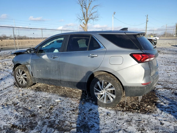 2023 Chevrolet Equinox LT with VIN 3GNAXUEG1PS149461, listed as a Copart auction lot 45221545 with 52,331 mi miles and Salvage Title. Bid and sale history available at carsss.com. Image 2.
