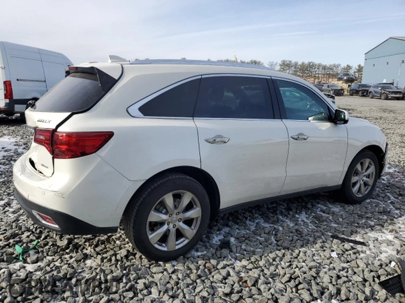 2016 Acura MDX w/Advance with VIN 5FRYD4H97GB043228, listed as a Copart auction lot 87448574 with 71,018 mi miles and Salvage Title. Bid and sale history available at carsss.com. Image 3.