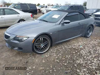 2008 BMW 6 Series M6 with VIN WBSEK93528CY79841, listed as a IAAI auction lot 41387298 with 108,103 mi miles. Bid and sale history available at carsss.com. Image 2.