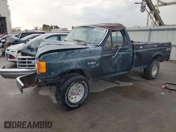 1991 Ford F-150 with VIN 1FTEF14H6MKB03184, listed as a Copart auction lot 69576934 with 0 mi miles and Salvage Title. Bid and sale history available at carsss.com. Image 1.