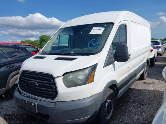 2017 Ford Transit with VIN 1FTYE2CM5HKA57289, listed as a IAAI auction lot 41946353 with 275,420 mi miles. Bid and sale history available at carsss.com. Image 2.