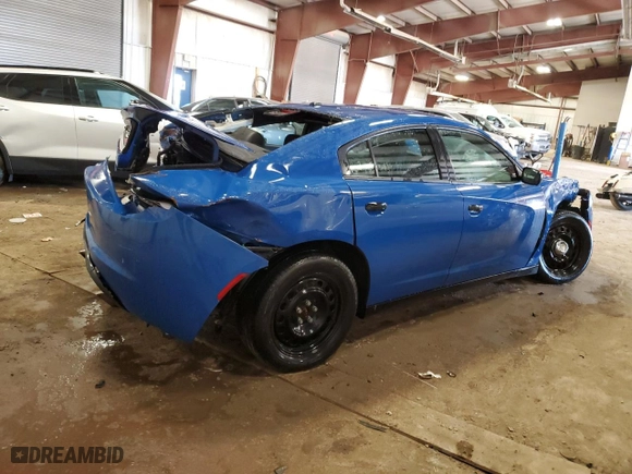 2019 Dodge Charger Police with VIN 2C3CDXKT9KH626537, listed as a Copart auction lot 51470965 with 0 mi miles and Salvage Title. Bid and sale history available at carsss.com. Image 3.
