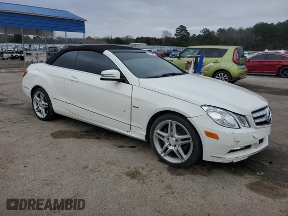 2012 Mercedes-Benz E 350 with VIN WDDKK5KF7CF146971, listed as a Copart auction lot 44729155 with 55,264 mi miles and Salvage Title. Bid and sale history available at DreamBid. Image 4.