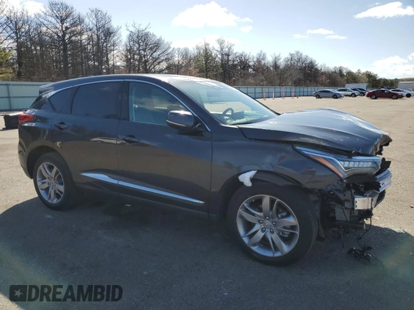 2020 Acura RDX Advance with VIN 5J8TC2H74LL036814, listed as a Copart auction lot 50170135 with 26,933 mi miles and Salvage title. Bid and sale history available at DreamBid. Image 4.