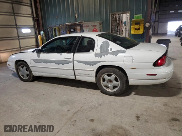 1999 Chevrolet Monte Carlo LS with VIN 2G1WW12M4X9298849, listed as a Copart auction lot 57808255 with 125,443 mi miles and Salvage title. Bid and sale history available at DreamBid. Image 2.