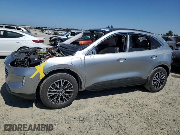 2022 Ford Escape Titanium Plug-In Hybrid with VIN 1FMCU0LZ5NUB74296, listed as a Copart auction lot 61629035 with Not provided miles and Salvage title. Bid and sale history available at DreamBid. Image 1.
