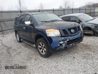 2010 Nissan Armada SE z VIN 5N1AA0NC3AN609233, wystawiony jako IAAI lot #41734105 z przebiegiem 212 896 mil mil oraz . Historia ofert i sprzedaży dostępna na DreamBid. Obrazek 1.