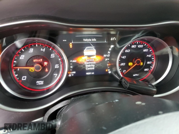 2019 Dodge Charger Scat Pack with VIN 2C3CDXGJXKH520282, listed as a Copart auction lot 57492795 with 46,261 mi miles and Salvage Title. Bid and sale history available at DreamBid. Image 9.