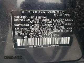 2013 Subaru Crosstrek Limited с VIN JF2GPAGC7D2212695, выставлен на аукционе Copart как лот 60256195 с пробегом 233 195 миль миль и Чистый • Clean title. История ставок и продаж доступна на DreamBid. Изображение 13.