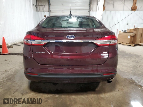 2018 Ford Fusion SE with VIN 3FA6P0HDXJR212926, listed as a Copart auction lot 52100685 with 75,213 mi miles and Salvage Title. Bid and sale history available at carsss.com. Image 6.