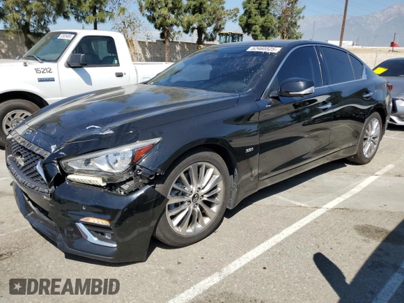 2019 Infiniti Q50 Luxe с VIN JN1EV7AP9KM541235, выставлен на аукционе Copart как лот 52460525 с пробегом 48 183 миль миль и Списание • Salvage title. История ставок и продаж доступна на DreamBid. Изображение 1.