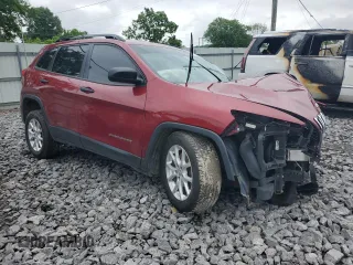 2016 Jeep Cherokee Sport z VIN 1C4PJLAS4GW329806, wystawiony jako Copart lot #56226425 z przebiegiem Nie podano mil oraz Szkoda całkowita • Salvage title. Historia ofert i sprzedaży dostępna na DreamBid. Obrazek 4.