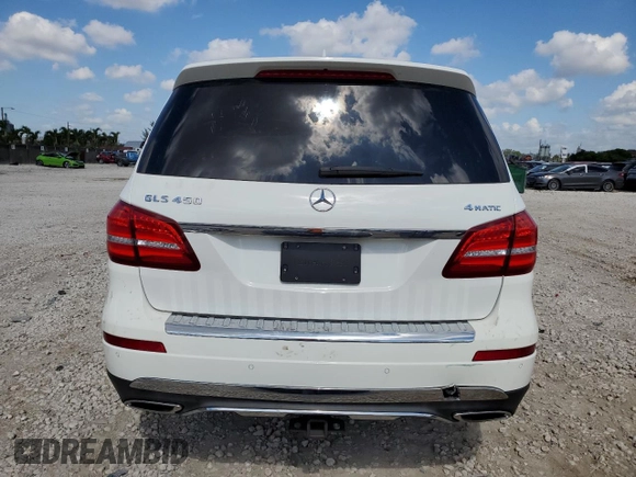 2017 Mercedes-Benz GLS 450 with VIN 4JGDF6EE4HA796194, listed as a Copart auction lot 57115154 with 92,454 mi miles and Salvage Title. Bid and sale history available at DreamBid. Image 6.