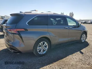 2023 Toyota Sienna Platinum with VIN 5TDESKFC2PS106874, listed as a Copart auction lot 50348725 with 10,329 mi miles and Non Repairable. Bid and sale history available at DreamBid. Image 3.