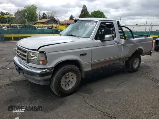 1996 Ford F-150 with VIN 1FTEF14Y2TLB39012, listed as a Copart auction lot 58576095 with 162,231 mi miles and Salvage title. Bid and sale history available at DreamBid. Image 1.