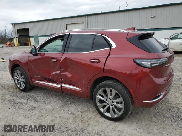 2023 Buick Envision Avenir with VIN LRBFZSR40PD223951, listed as a Copart auction lot 53272795 with 6,842 mi miles and Salvage Title. Bid and sale history available at carsss.com. Image 2.