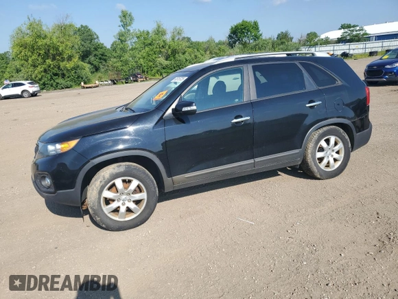 2013 Kia Sorento LX with VIN 5XYKT3A67DG393578, listed as a Copart auction lot 63515725 with 118,168 mi miles and Clean title. Bid and sale history available at DreamBid. Image 1.