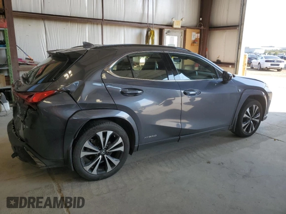 2022 Lexus UX 250h F Sport with VIN JTHR9JBH7N2056940, listed as a Copart auction lot 67380624 with 47,854 mi miles and Salvage Title. Bid and sale history available at DreamBid. Image 3.
