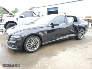 2021 Genesis G80 2.5T with VIN KMTGB4SC5MU045653, listed as a Copart auction lot 47440403 with 35,961 mi miles. Bid and sale history available at carsss.com. Image 1.