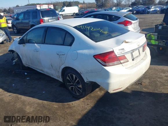 2015 Honda Civic EX with VIN 19XFB2F84FE261662, listed as a IAAI auction lot 41420465 with 140,201 mi miles and . Bid and sale history available at carsss.com. Image 3.