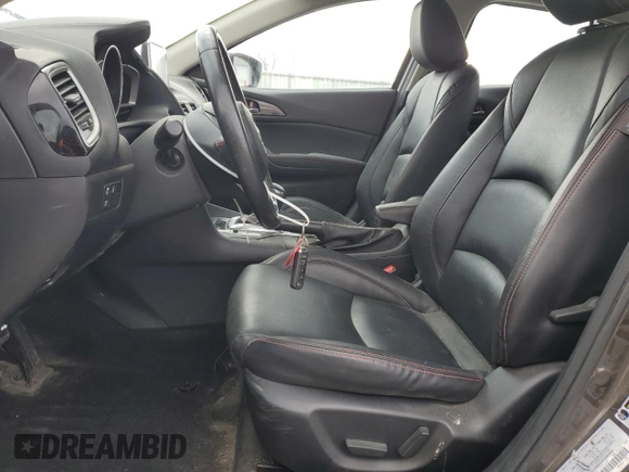2014 Mazda 3 i Grand Touring with VIN JM1BM1W78E1107449, listed as a Copart auction lot 52378045 with 98,035 mi miles and Salvage Title. Bid and sale history available at carsss.com. Image 7.