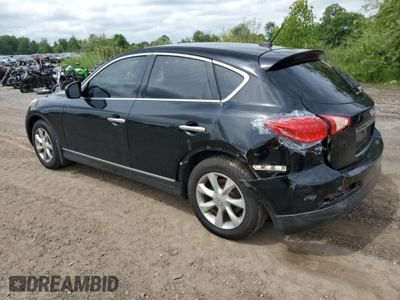 2010 Infiniti EX Journey with VIN JN1AJ0HR3AM755015, listed as a Copart auction lot 60928545 with 127,405 mi miles and Salvage title. Bid and sale history available at DreamBid. Image 2.