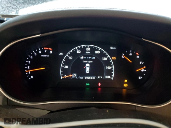 2014 Kia Cadenza Premium with VIN KNALN4D72E5128132, listed as a Copart auction lot 86681784 with 90,950 mi miles and Salvage Title. Bid and sale history available at carsss.com. Image 9.