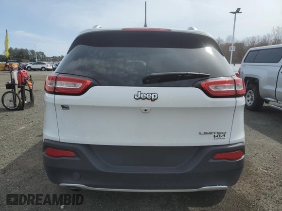 2017 Jeep Cherokee Limited with VIN 1C4PJLDB9HW523020, listed as a Copart auction lot 50887925 with 140,041 mi miles and Salvage Title. Bid and sale history available at carsss.com. Image 6.