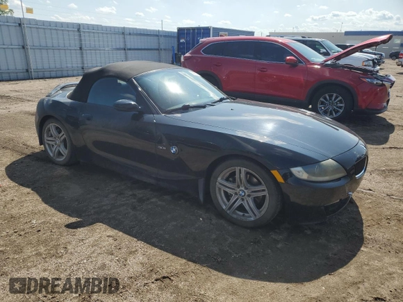 2006 BMW Z4 3.0i with VIN 4USBU33546LW58847, listed as a Copart auction lot 60427135 with 119,808 mi miles and Salvage title. Bid and sale history available at DreamBid. Image 4.
