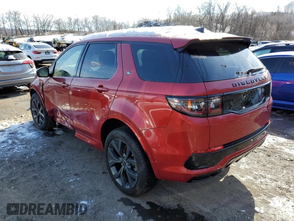 2021 Land Rover Discovery Sport SE R-Dynamic with VIN SALCL2FX0MH885627, listed as a Copart auction lot 43043084 with 18,110 mi miles. Bid and sale history available at carsss.com. Image 2.