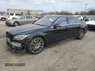 2018 Mercedes-Benz S 560 with VIN WDDUG8DB0JA421872, listed as a Copart auction lot 44194975 with 73,566 mi miles and Salvage Title. Bid and sale history available at carsss.com. Image 1.