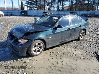 2008 BMW 3 Series 328xi with VIN WBAVC73558KX91670, listed as a Copart auction lot 45142735 with 0 mi miles and Salvage Title. Bid and sale history available at carsss.com. Image 1.