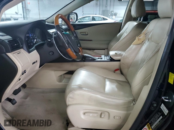 2010 Lexus RX 350 with VIN 2T2ZK1BA6AC024545, listed as a Copart auction lot 59081195 with 177,587 mi miles and Salvage title. Bid and sale history available at DreamBid. Image 7.