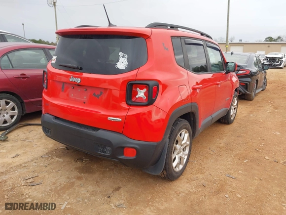 2017 Jeep Renegade Altitude with VIN ZACCJABB1HPF97308, listed as a IAAI auction lot 41768981 with 70,700 mi miles. Bid and sale history available at carsss.com. Image 4.