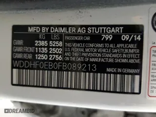 2015 Mercedes-Benz E-Class E 250 BlueTEC Luxury with VIN WDDHF0EB0FB089213, listed as a Copart auction lot 37906993 with 105,953 mi miles. Bid and sale history available at carsss.com. Image 13.