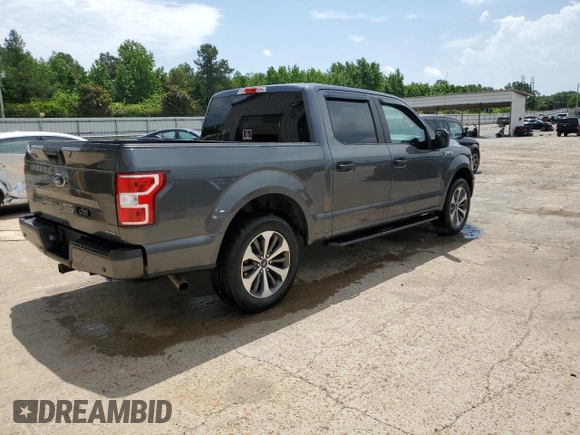 2019 Ford F-150 XL with VIN 1FTEW1CP3KFC96604, listed as a Copart auction lot 56730795 with 140,908 mi miles and Salvage title. Bid and sale history available at DreamBid. Image 3.
