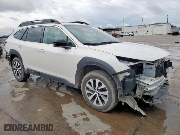 2023 Subaru Outback Premium with VIN 4S4BTAFC1P3124953, listed as a Copart auction lot 54547345 with 55,268 mi miles and Salvage title. Bid and sale history available at DreamBid. Image 4.