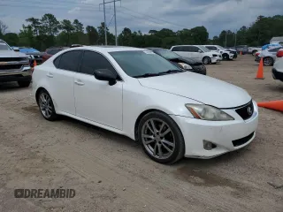 2008 Lexus IS with VIN JTHBK262582082071, listed as a Copart auction lot 54206675 with 221,953 mi miles and Salvage Title. Bid and sale history available at carsss.com. Image 4.